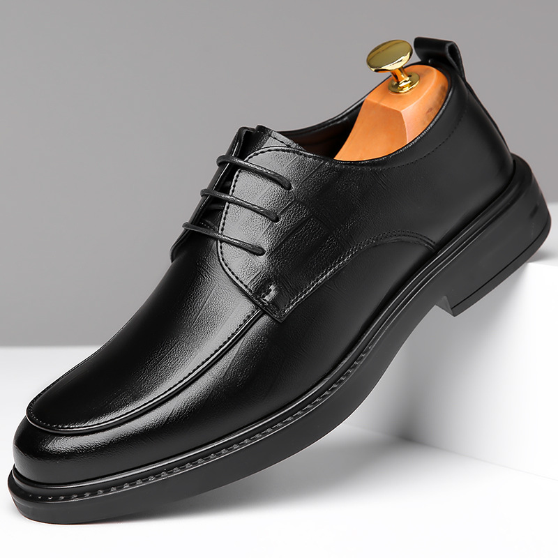 Sergio | Blucher de Piel con Cordones y Suela Gruesa para Hombre