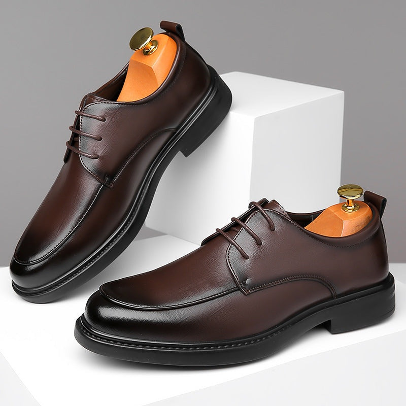 Sergio | Blucher de Piel con Cordones y Suela Gruesa para Hombre