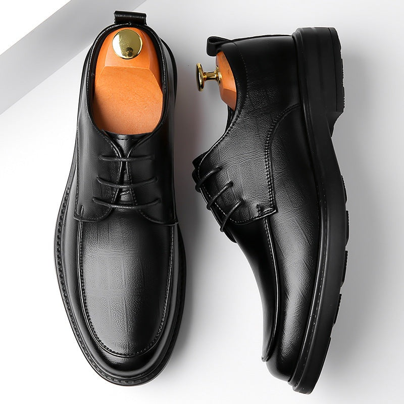 Sergio | Blucher de Piel con Cordones y Suela Gruesa para Hombre