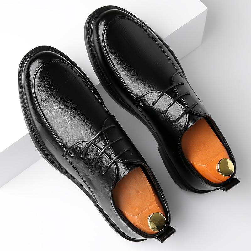 Sergio | Blucher de Piel con Cordones y Suela Gruesa para Hombre