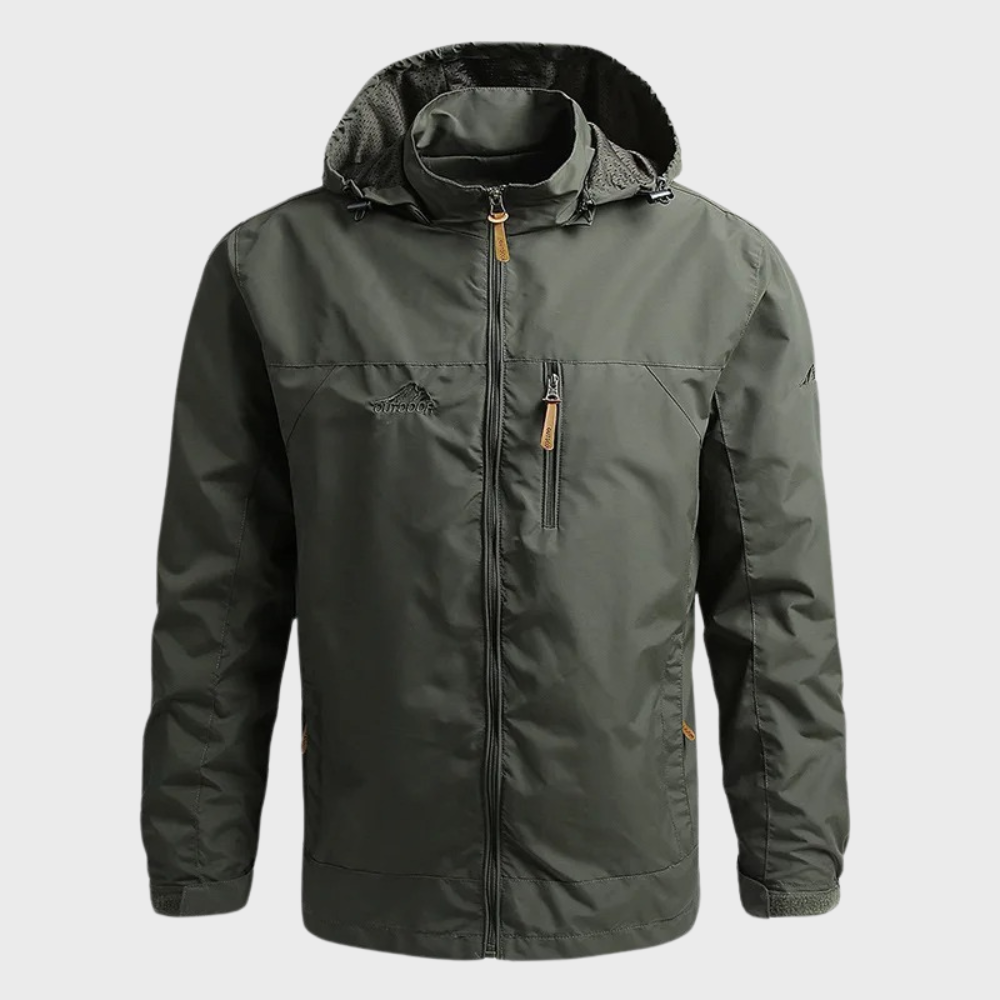 Chaqueta Impermeable con Capucha Cortavientos para Hombre