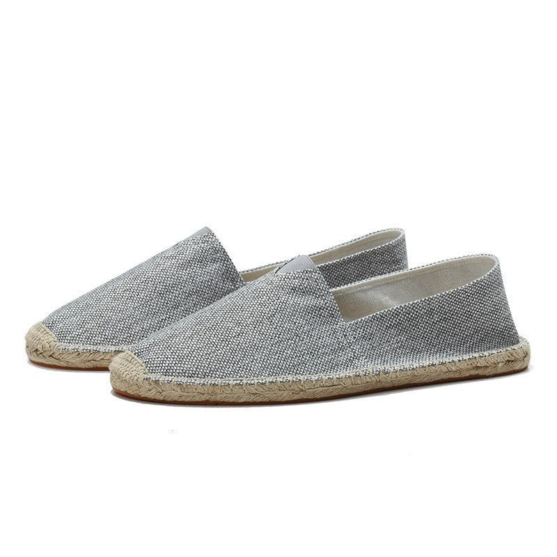 Sergio | Espadrillas de Lino sin Cordones y Suela de Yute para Hombre