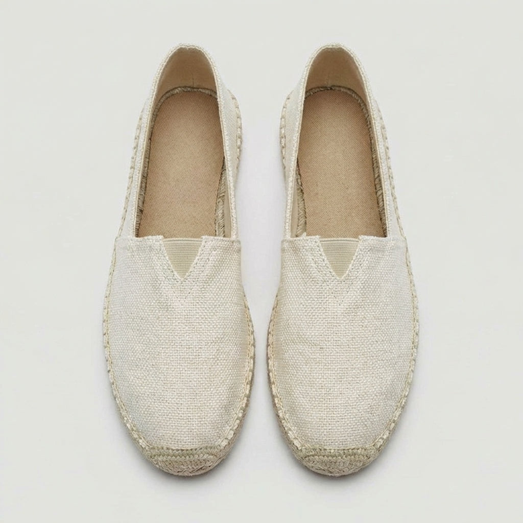 Sergio | Espadrillas de Lino sin Cordones y Suela de Yute para Hombre