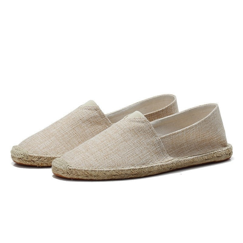 Sergio | Espadrillas de Lino sin Cordones y Suela de Yute para Hombre