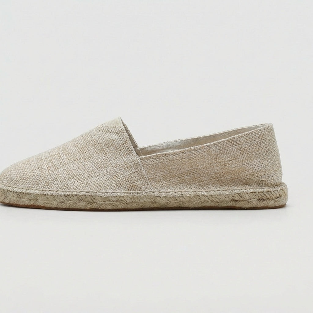 Sergio | Espadrillas de Lino sin Cordones y Suela de Yute para Hombre