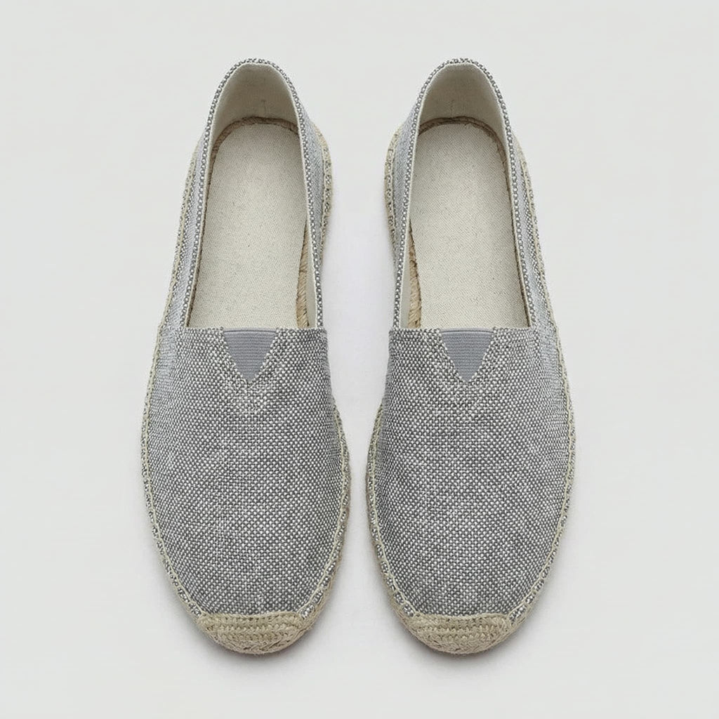 Sergio | Espadrillas de Lino sin Cordones y Suela de Yute para Hombre