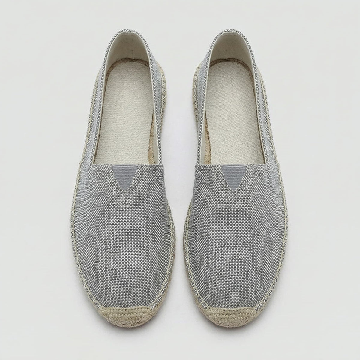 Sergio | Espadrillas de Lino sin Cordones y Suela de Yute para Hombre