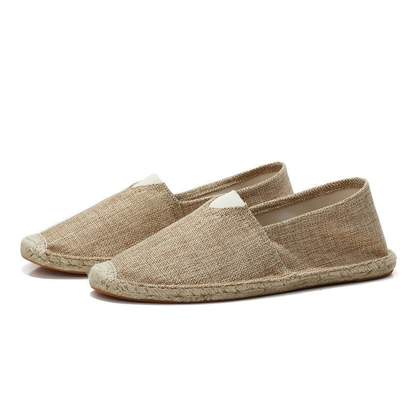 Sergio | Espadrillas de Lino sin Cordones y Suela de Yute para Hombre