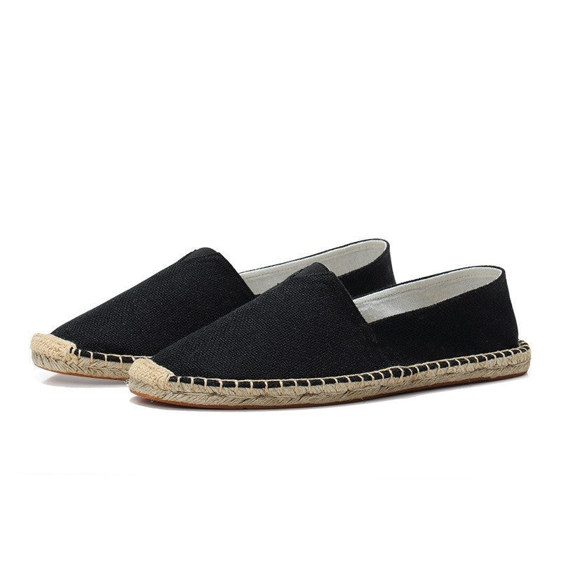 Sergio | Espadrillas de Lino sin Cordones y Suela de Yute para Hombre
