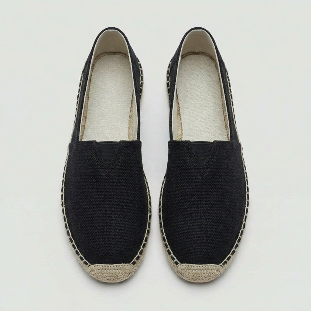 Sergio | Espadrillas de Lino sin Cordones y Suela de Yute para Hombre