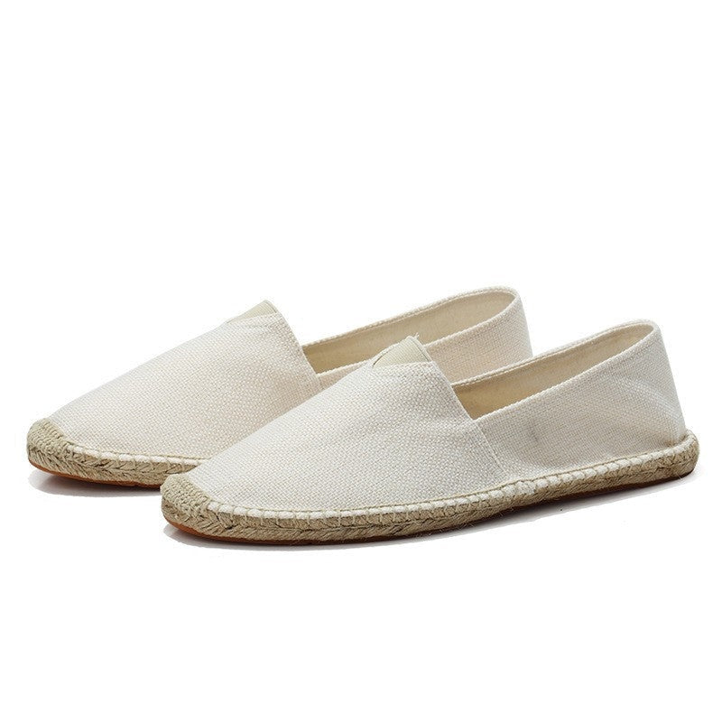 Sergio | Espadrillas de Lino sin Cordones y Suela de Yute para Hombre
