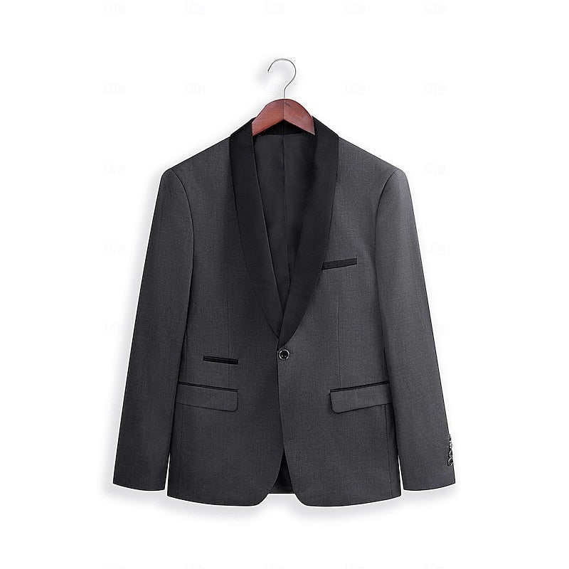 Traje Sergio Dos Piezas para Hombre – Solapa Satinada Ideal para Bodas