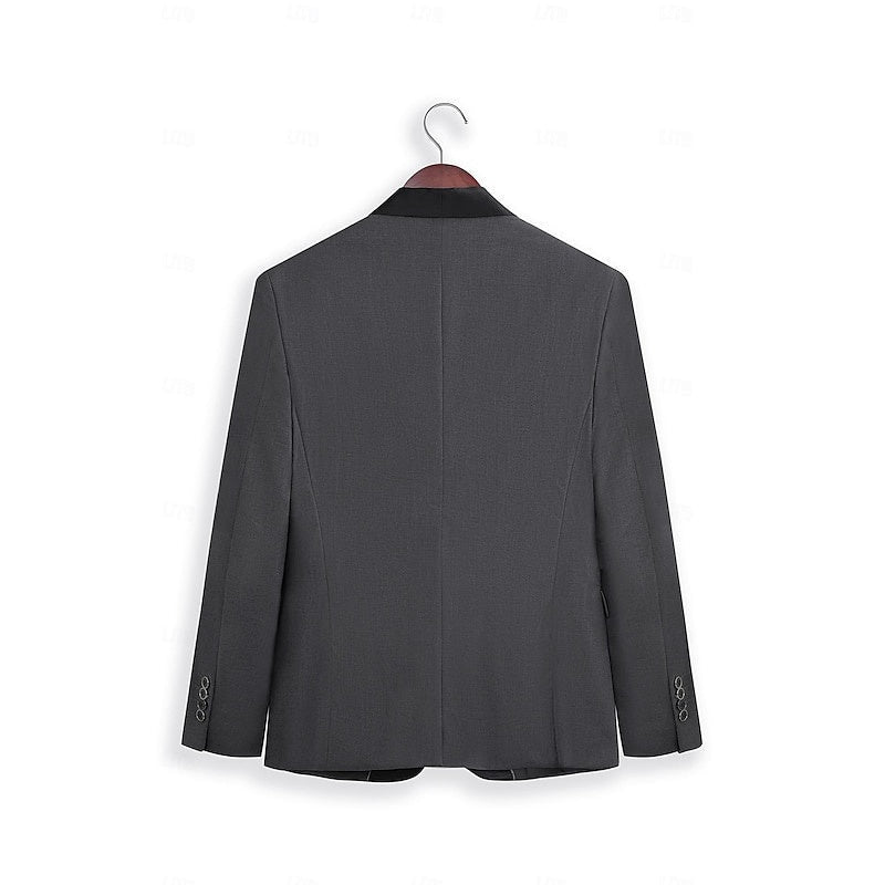 Traje Sergio Dos Piezas para Hombre – Solapa Satinada Ideal para Bodas