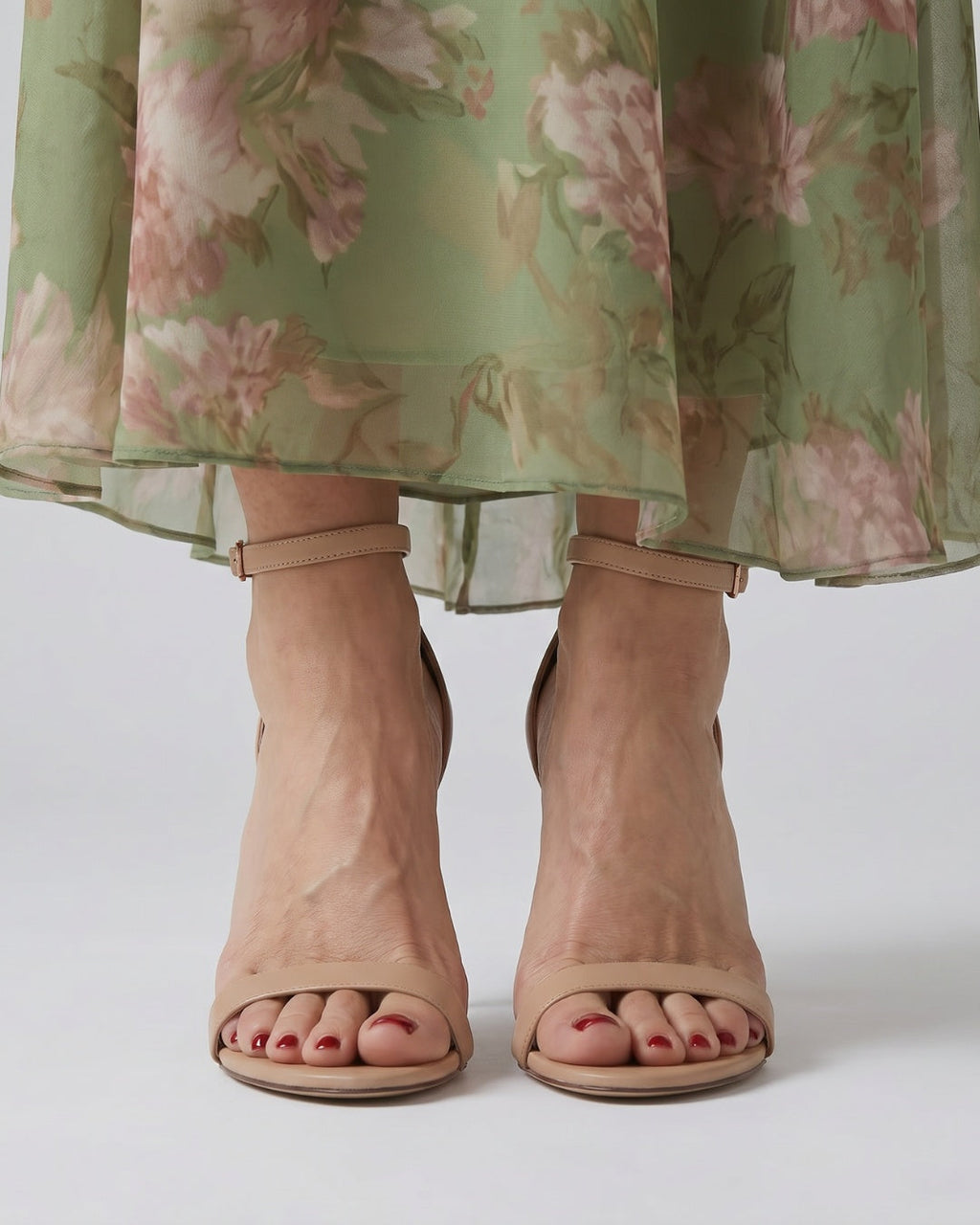Sandalias de Tacón Stiletto con Tiras al Tobillo para Mujer