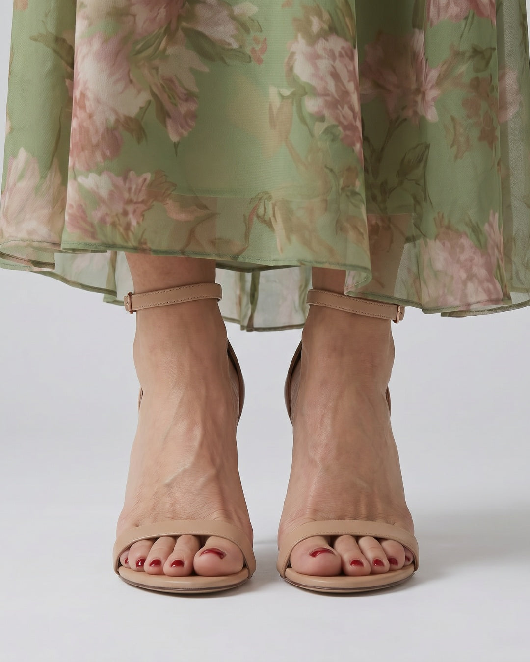 Sandalias de Tacón Stiletto con Tiras al Tobillo para Mujer