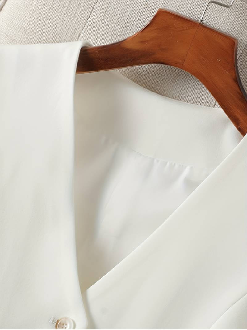 Marina | Chaleco Elegante con Botones Mujer Escote V