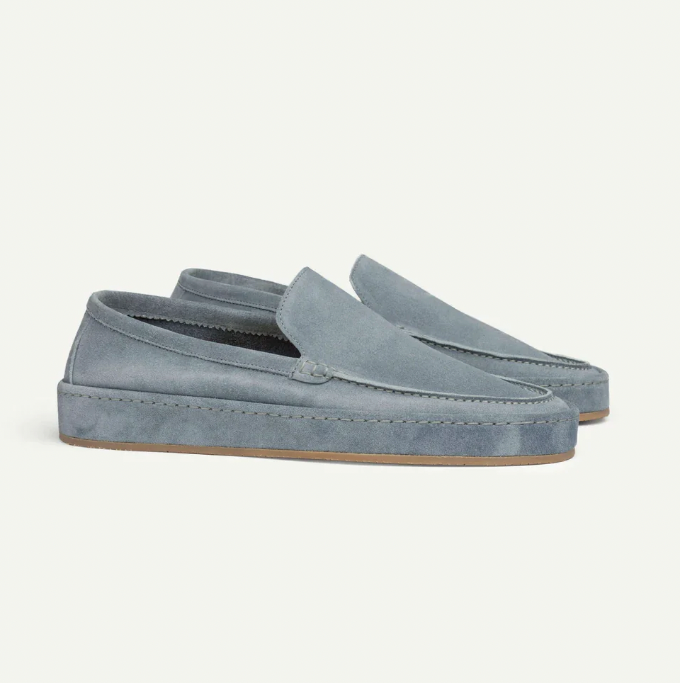 Tomás | Mocasines de Ante Slip On con Suela Gruesa para Hombre