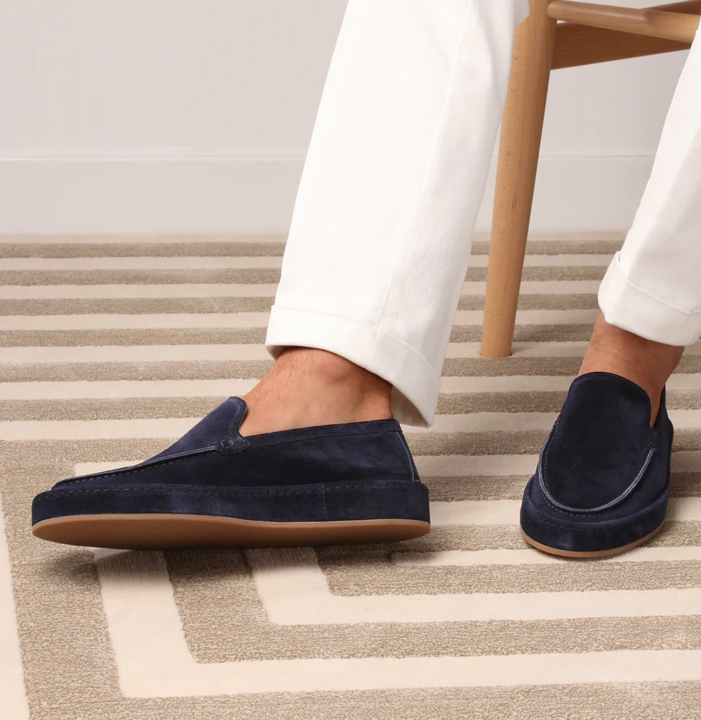 Tomás | Mocasines de Ante Slip On con Suela Gruesa para Hombre