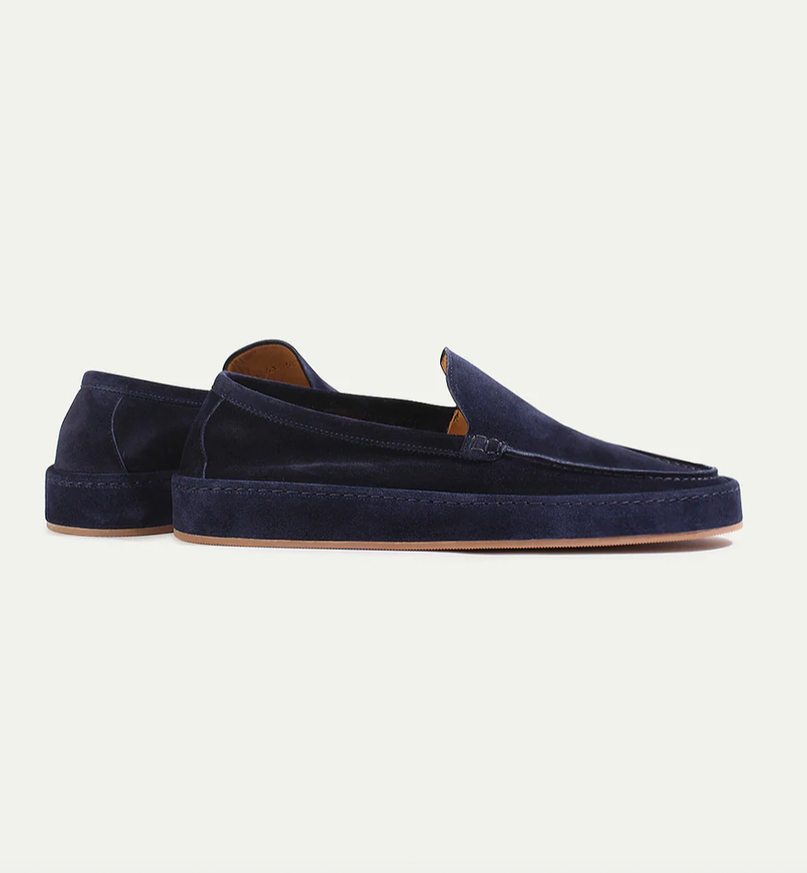 Tomás | Mocasines de Ante Slip On con Suela Gruesa para Hombre