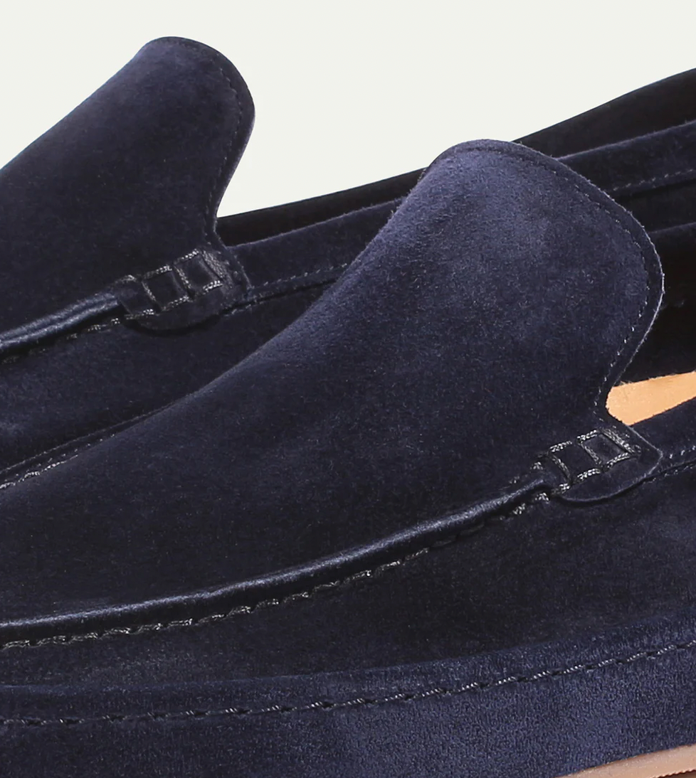 Tomás | Mocasines de Ante Slip On con Suela Gruesa para Hombre