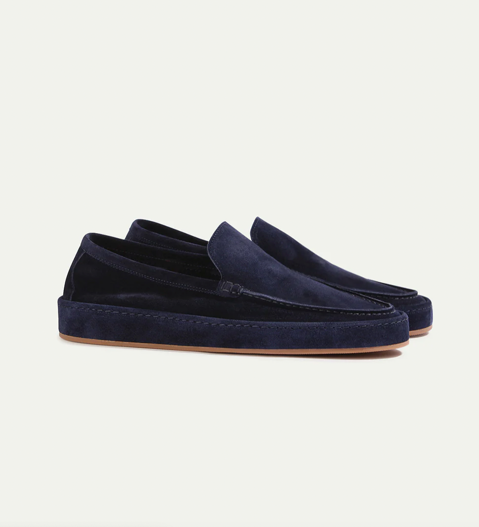 Tomás | Mocasines de Ante Slip On con Suela Gruesa para Hombre
