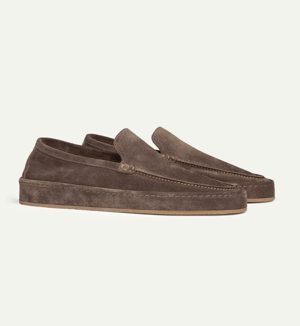 Tomás | Mocasines de Ante Slip On con Suela Gruesa para Hombre