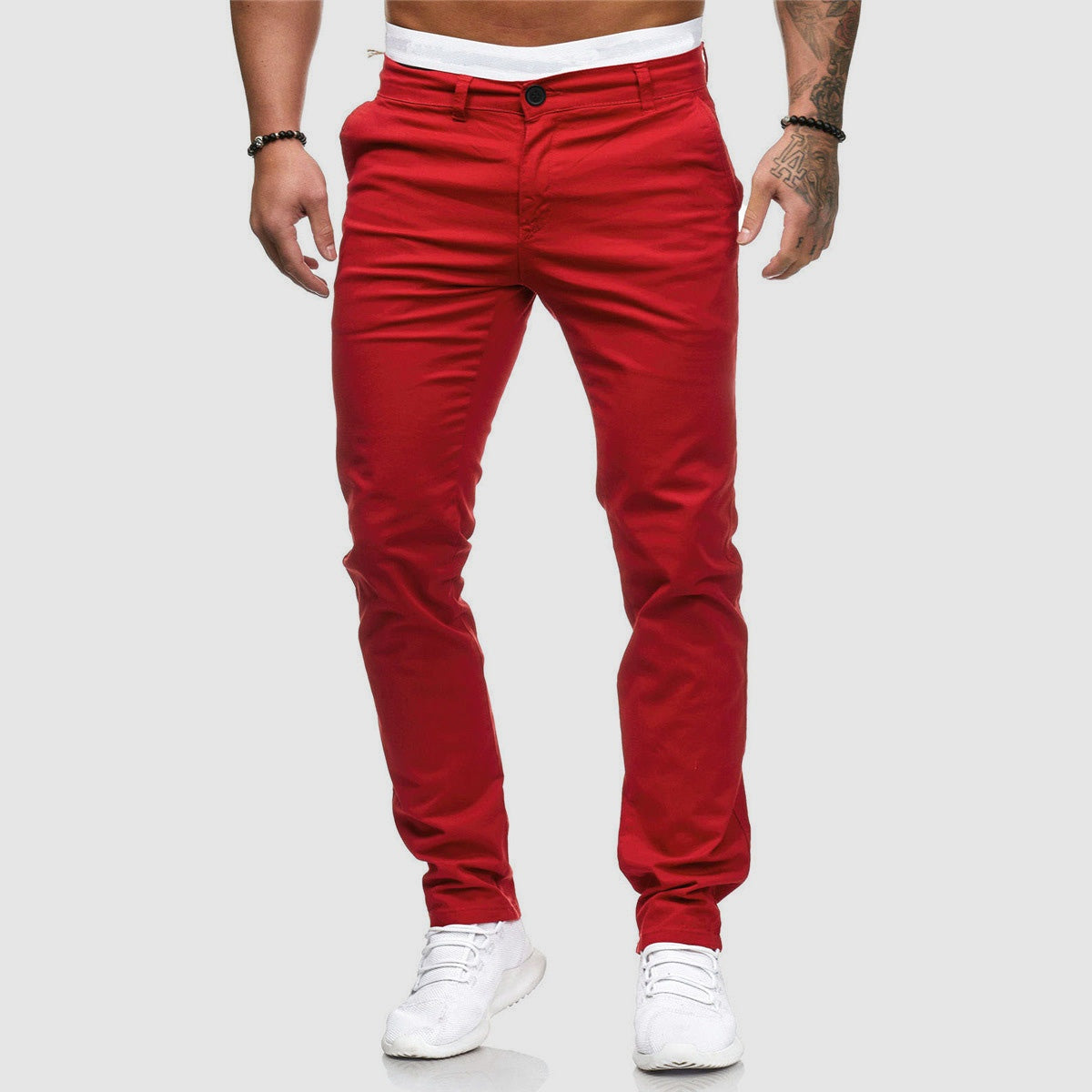 Pantalón Chino Slim Fit Ajustado para Hombre