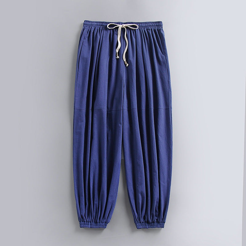 Pantalón de Lino Jogger Cintura Elástica para Hombre