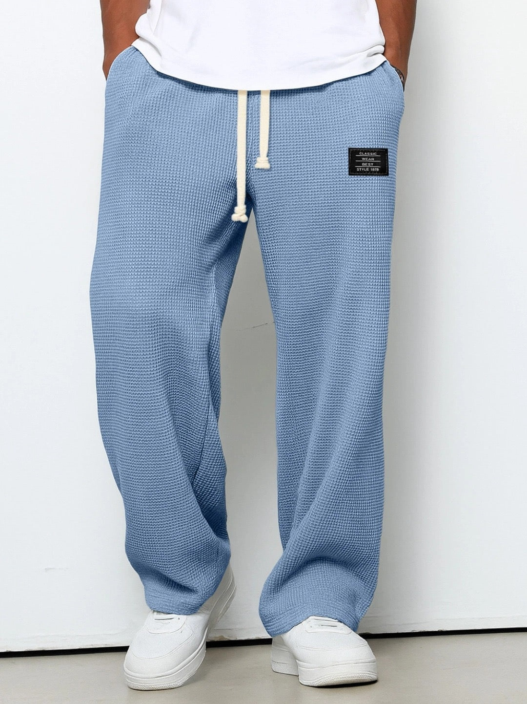 Pantalón Deportivo Waffle Relaxed Fit para Hombre