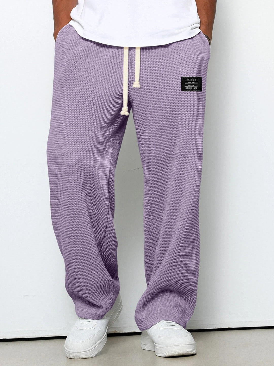 Pantalón Deportivo Waffle Relaxed Fit para Hombre