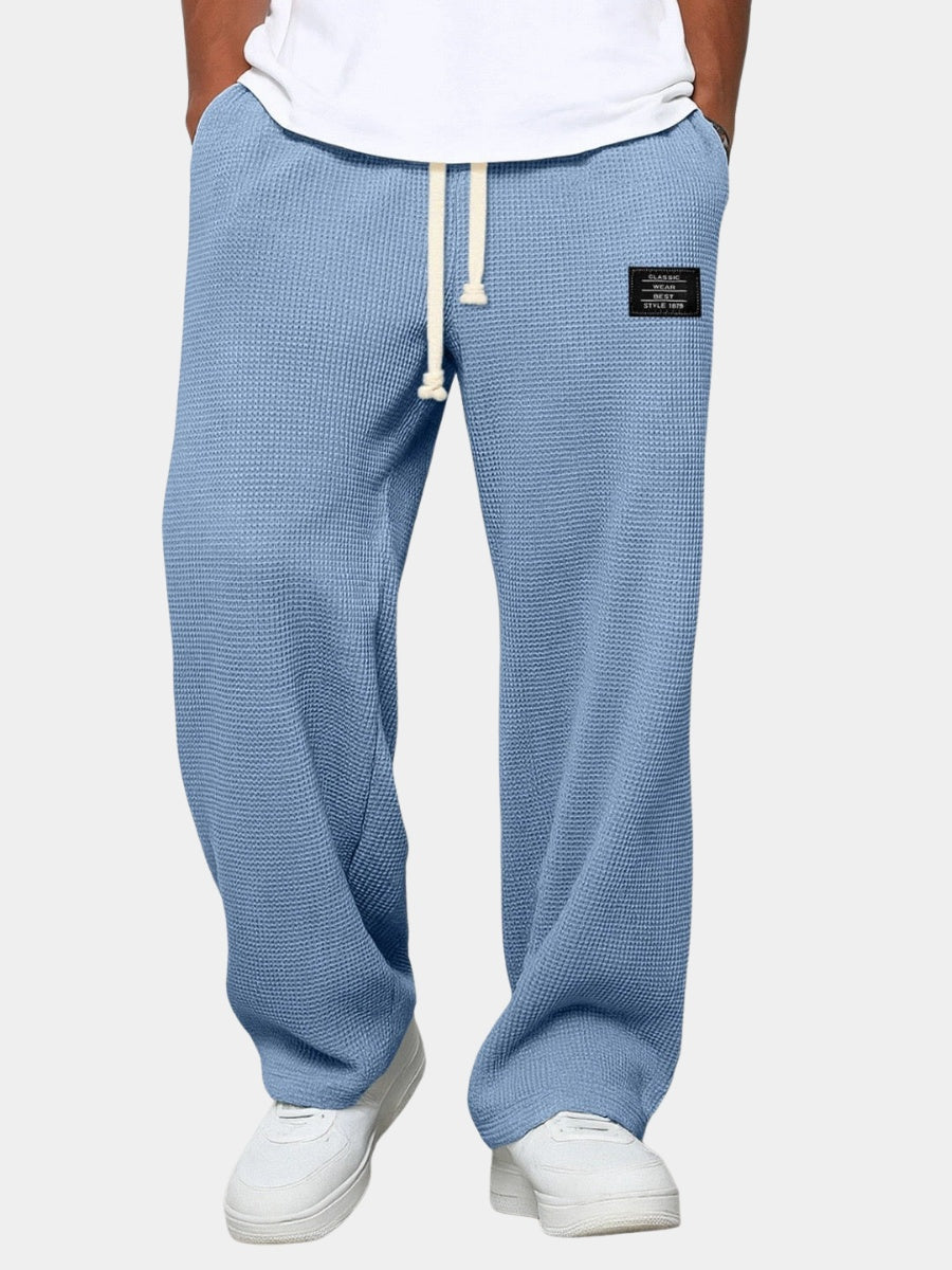 Pantalón Deportivo Waffle Relaxed Fit para Hombre