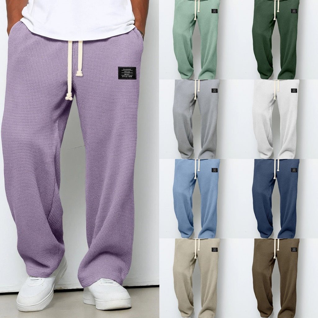 Pantalón Deportivo Waffle Relaxed Fit para Hombre