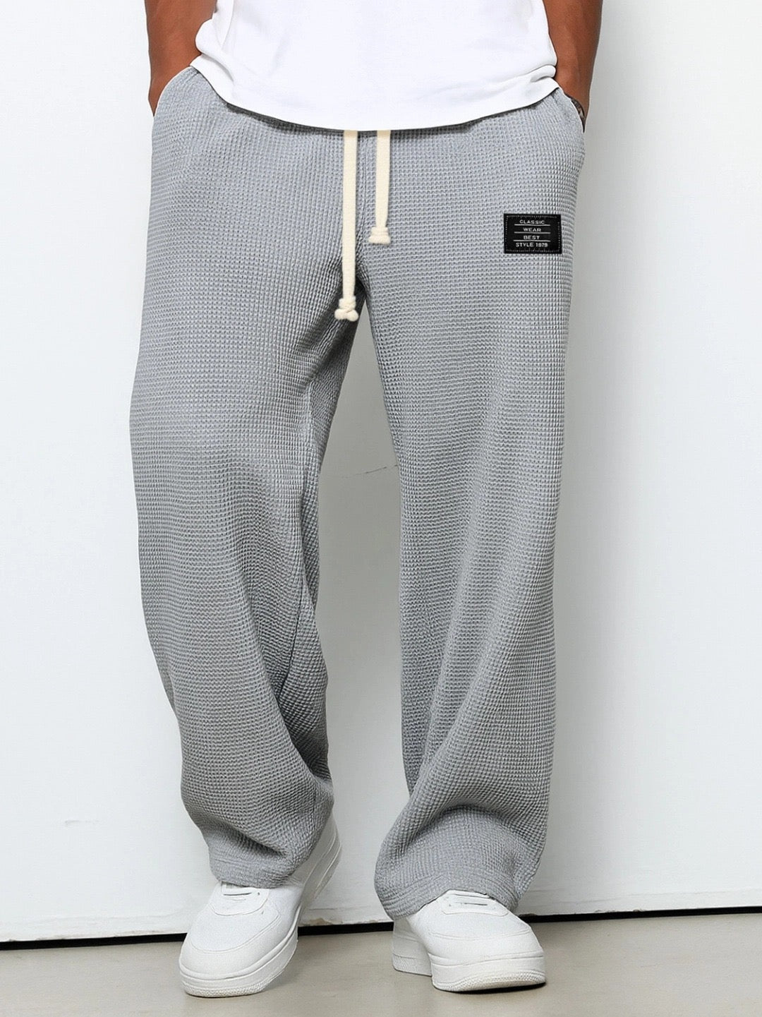 Pantalón Deportivo Waffle Relaxed Fit para Hombre
