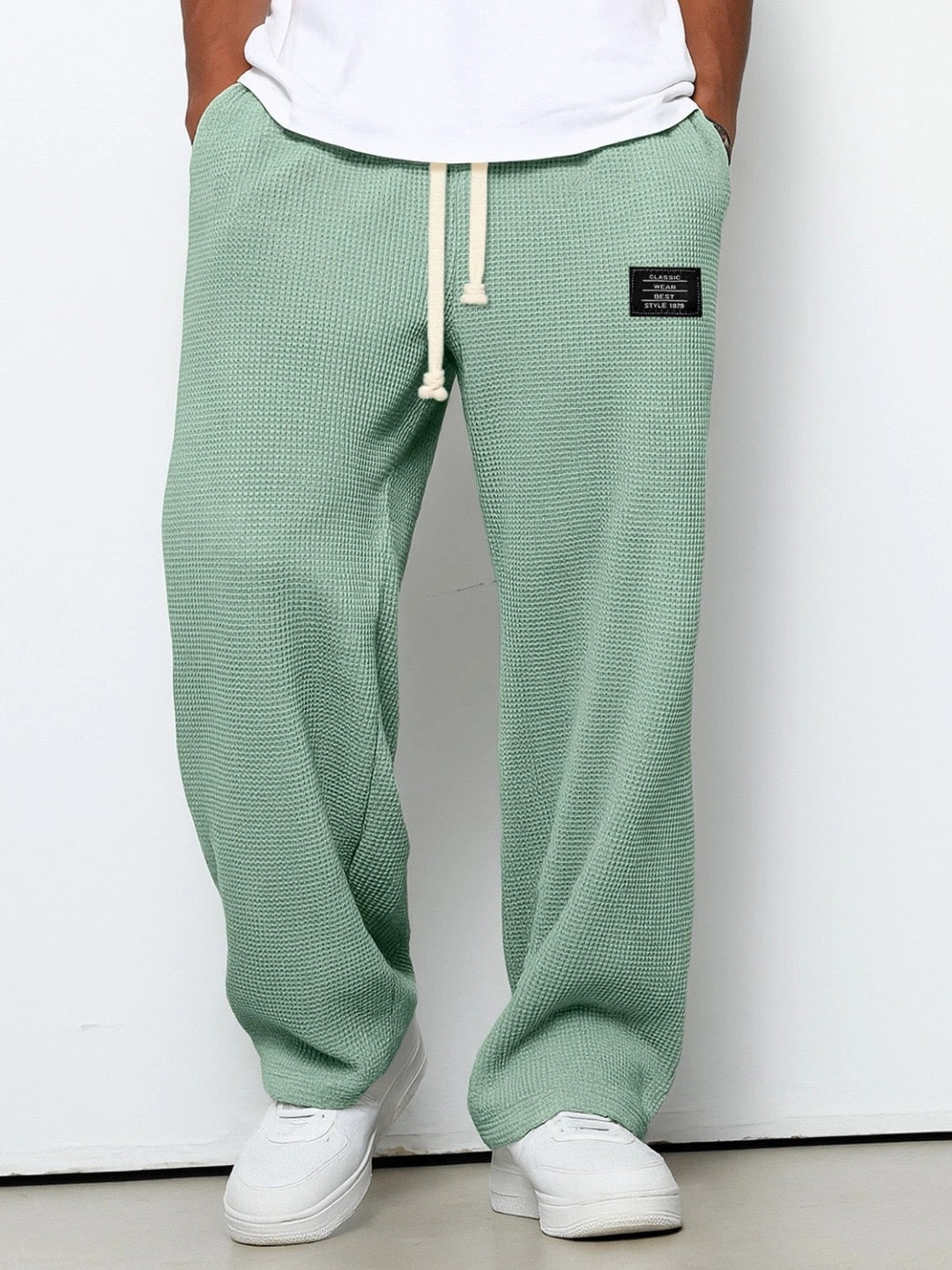 Pantalón Deportivo Waffle Relaxed Fit para Hombre