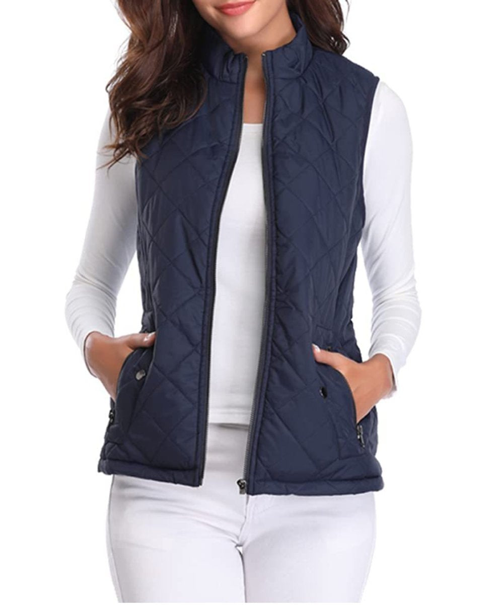 Paula | Chaleco Acolchado Ligero Mujer Cuello Alto