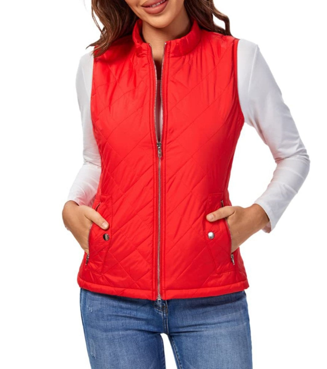 Paula | Chaleco Acolchado Ligero Mujer Cuello Alto