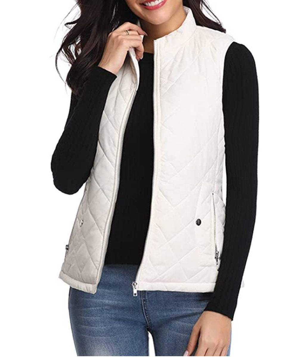 Paula | Chaleco Acolchado Ligero Mujer Cuello Alto