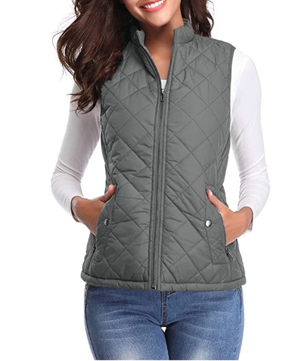 Paula | Chaleco Acolchado Ligero Mujer Cuello Alto