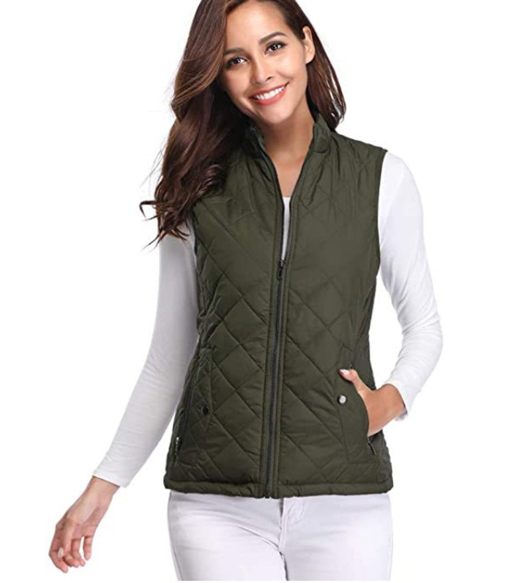 Paula | Chaleco Acolchado Ligero Mujer Cuello Alto