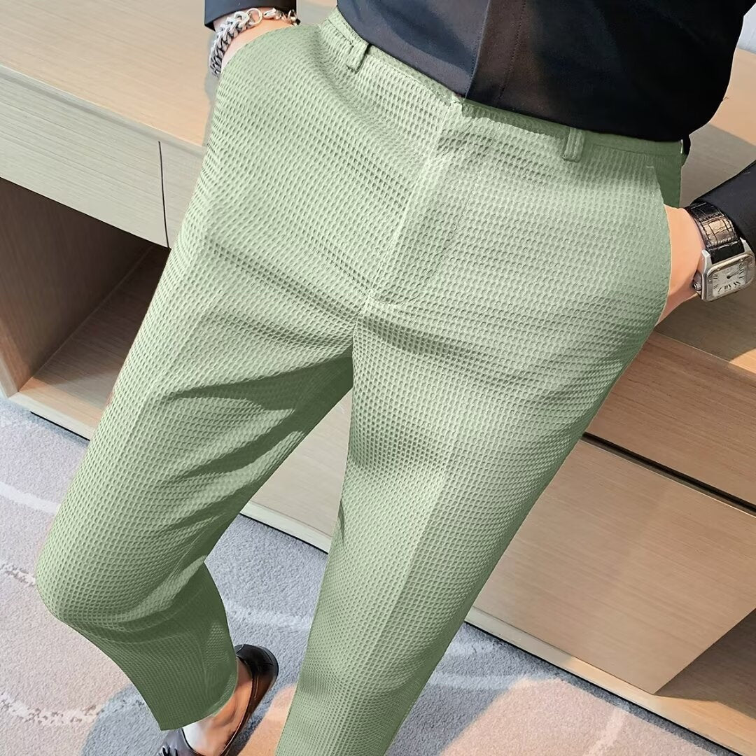 Pantalón de Vestir Slim Fit Textura Estructurada para Hombre