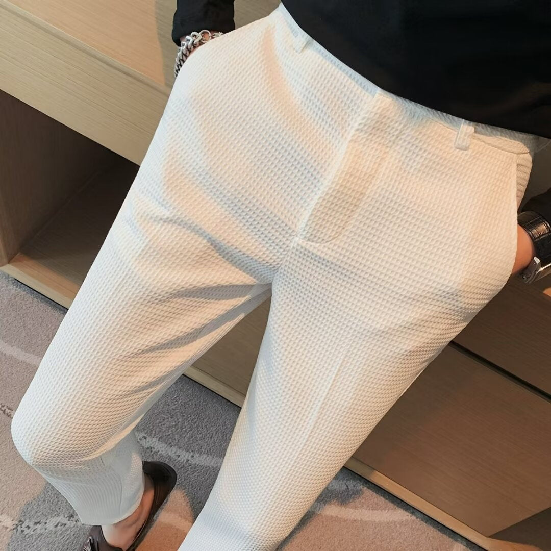 Pantalón de Vestir Slim Fit Textura Estructurada para Hombre