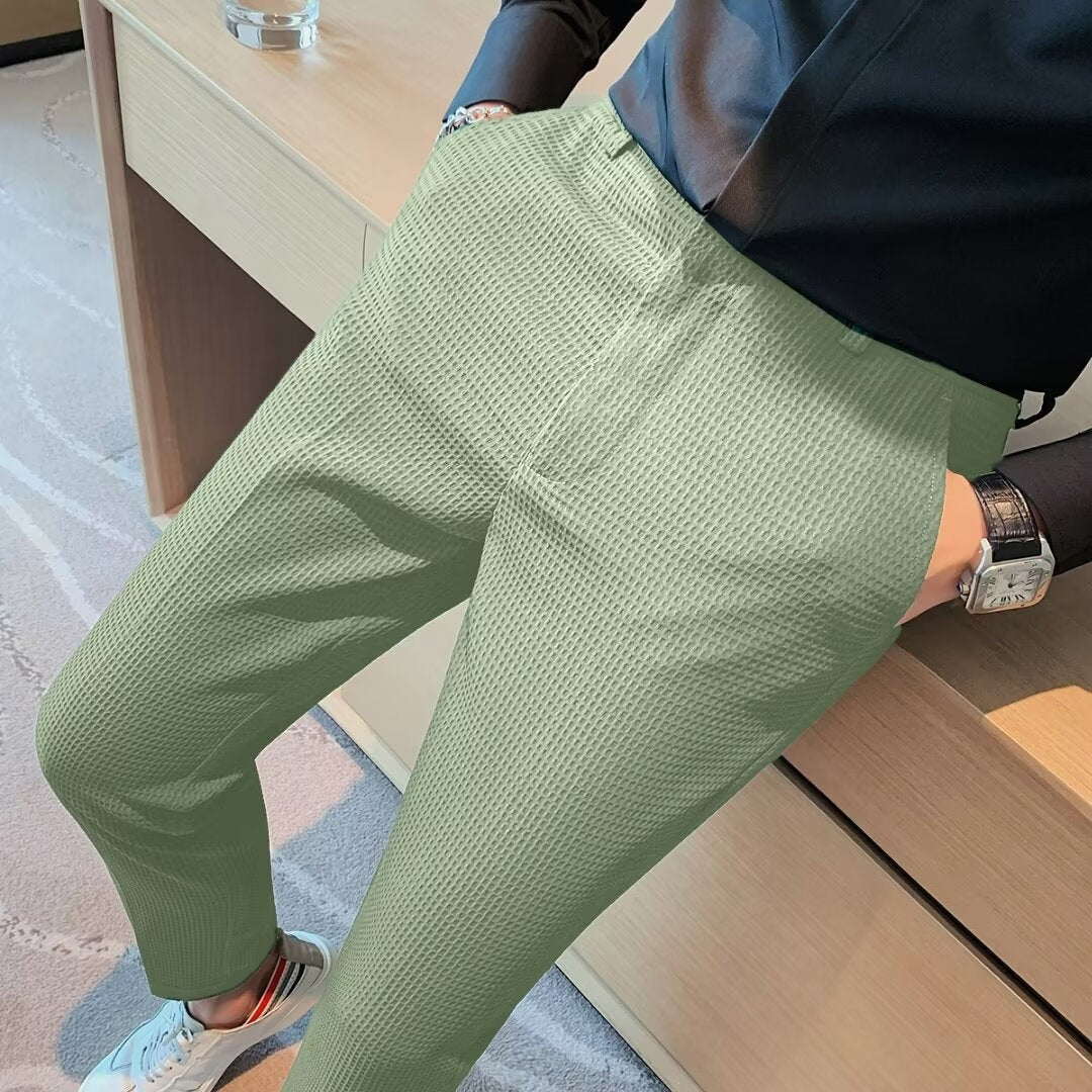 Pantalón de Vestir Slim Fit Textura Estructurada para Hombre